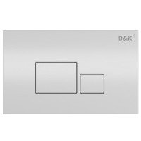 D&K Quadro DB1519016 Накладная панель смыва для унитаза (белый)