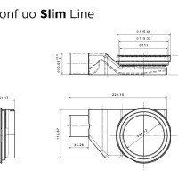 Pestan Slim Line + 13100027 Душевой лоток 650 мм - готовый комплект для монтажа с декоративной решёткой (хром матовый)