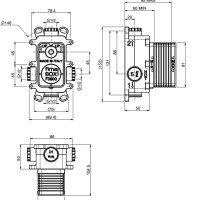 FIMA Carlo Frattini Fimasmartbox F3800 Внутренний механизм смесителя для ванны и душа
