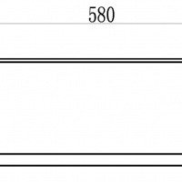 Savol Серия 65Q S-06524Q Держатель для полотенца 580 мм (графит матовый)