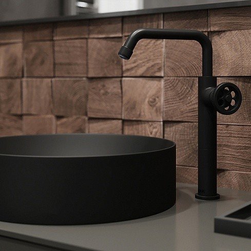 IDDIS Grange GRABLR1i01 Высокий смеситель для раковины (чёрный матовый ...