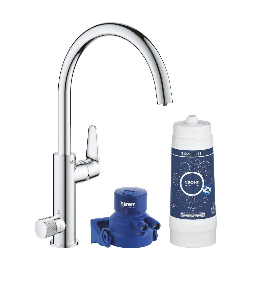 GROHE Blue Pure BauCurve 119709 Смеситель для кухни с фильтром для ...