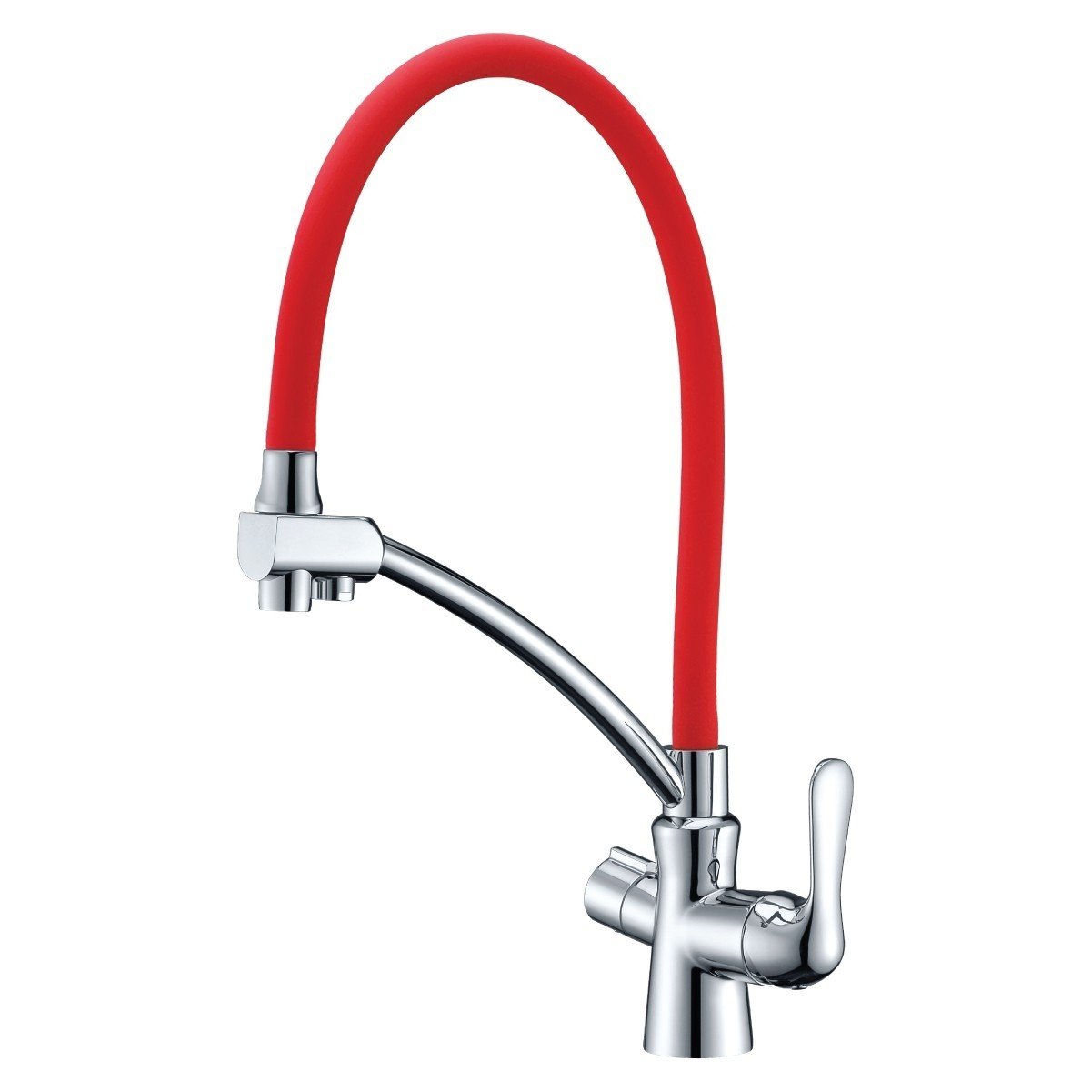 Lemark Comfort LM3070C-Red - Смеситель для кухни (Хром | Красный ...