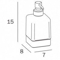 INDA Lea A1812ZNE21 Дозатор для жидкого мыла настольный (чёрный матовый)