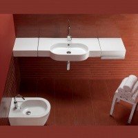 Hatria Area Y0UP01 - Раковина для ванной комнаты 81*45 см | универсальная