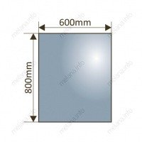 MELANA MLN-LED063 Зеркало с LED подсветкой | часы 60*80 см