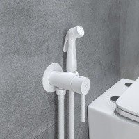 MILARDO Tidy 001WTR0M08 Гигиенический душ - комплект со смесителем (белый матовый)
