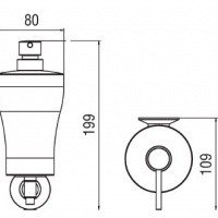 NOBILI ACCP62BR Дозатор жидкого мыла