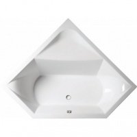 Акриловая ванна ALPEN Floss 145 a08611, гарантия 10 лет, угловая форма, объём 300 литров, цвет - euro white (европейский белый)