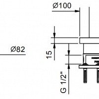 FANTINI 4400R080A Внутренний механизм для монтажа напольного смесителя для ванны