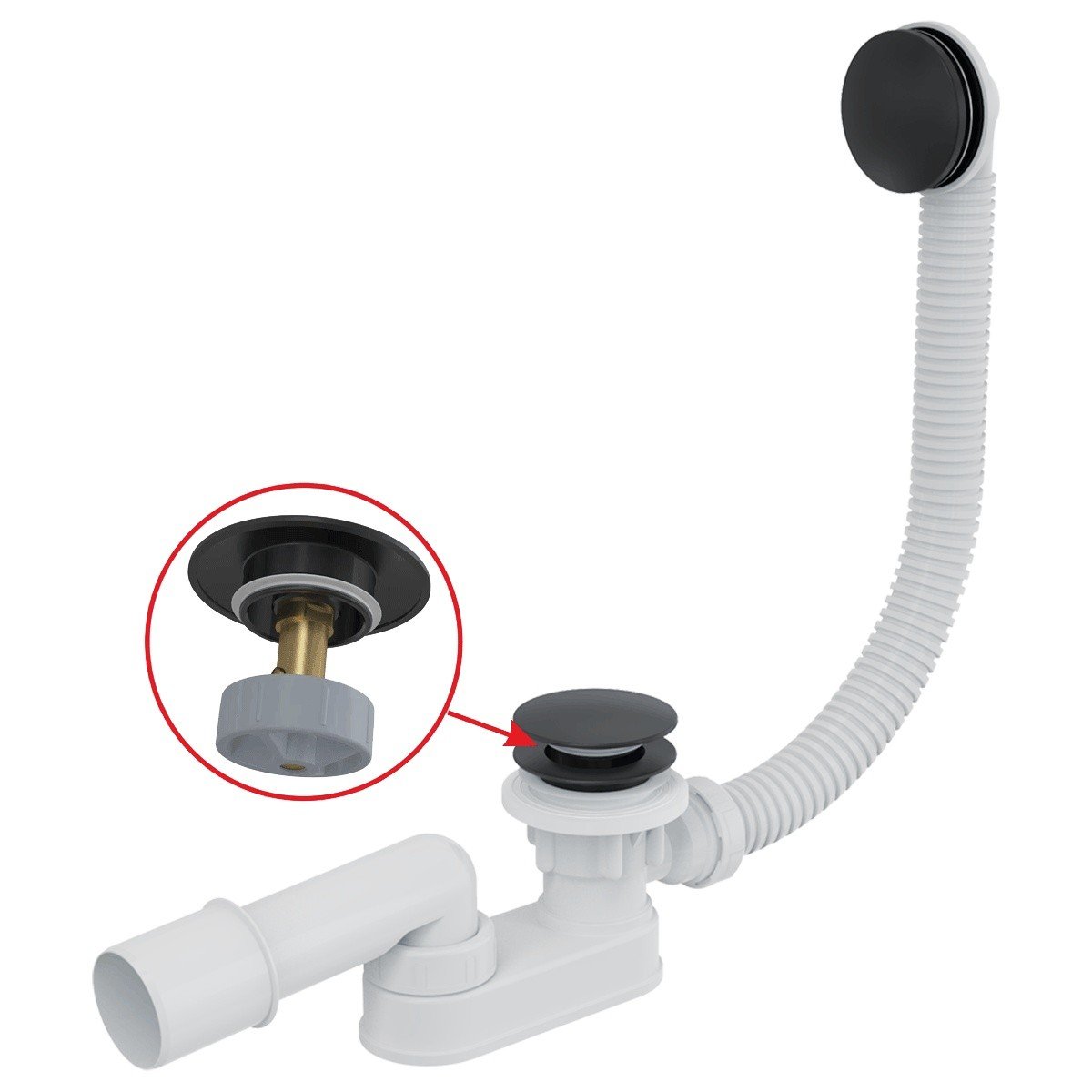 Высота слива для ванны