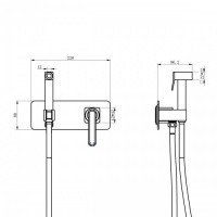 Lemark Mista LM6419WG Гигиенический душ в комплекте со смесителем