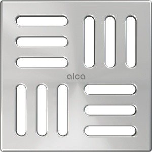 AlcaPlast MPV004 Дизайн-решётка для душевого трапа 102*102 мм (хром)