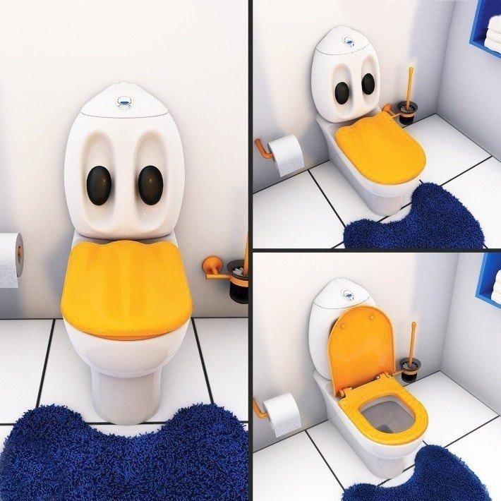 Creavit Ducky DC360-11 Детский унитаз (в комплекте с бачком и сиденьем ...