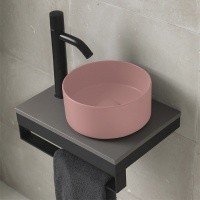 Ceramica CIELO Shui Comfort MILAT CP - Раковина накладная Ø 25 см Cipria (Розовый)