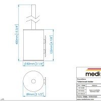 Mediclinics MED2028C Набор аксессуаров для ванной комнаты 4 предмета (нержавеющая сталь полированная)