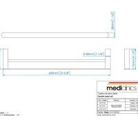 Mediclinics MED2028C Набор аксессуаров для ванной комнаты 4 предмета (нержавеющая сталь полированная)