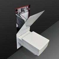 TECE Lux 9650102 Нижняя панель для инсталляции - для подвесного унитаза с крышкой-биде (стекло белое)