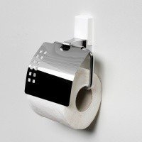 WasserKRAFT Leine K-5025WHITE Держатель для туалетной бумаги (хром | белый)