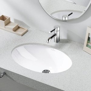 Villeroy&Boch Evana 61470001 - Раковина врезная 50*35 см | монтаж снизу столешницы (альпийский белый)