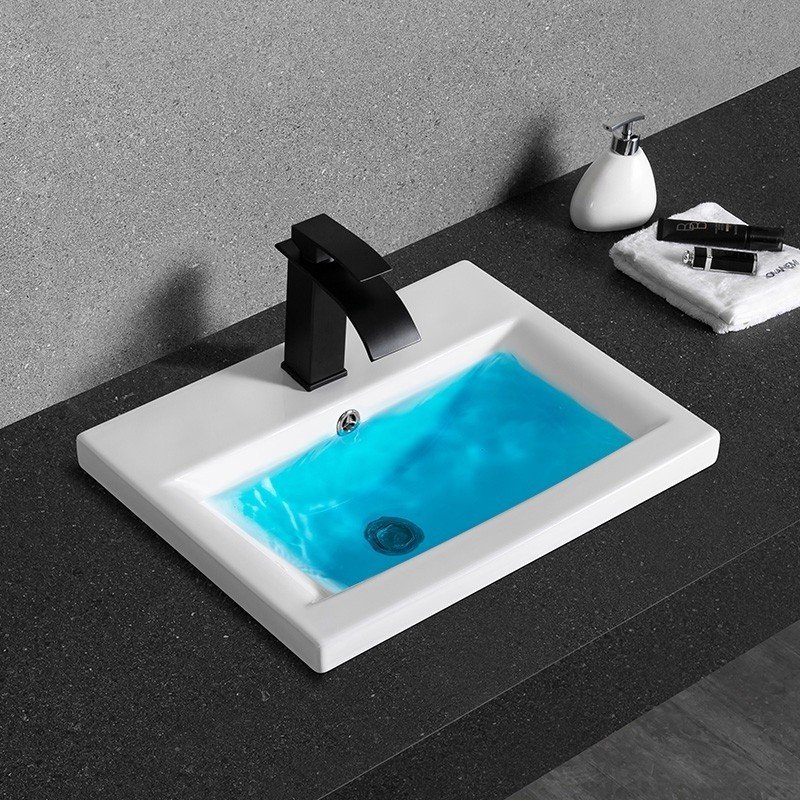 CeramaLux N 9393-50 Раковина встраиваемая сверху 51*40 см (белый ...