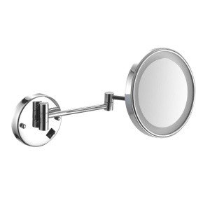 NOFER Vanity 08006.B Зеркало косметическое с LED-подсветкой для ванной Ø 215 мм (хром)