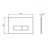 Ideal Standard Oleas R0121AA Накладная панель для унитаза (глянцевый хром)
