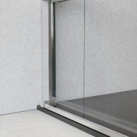 Vincea Flex VDP-1F900CL Душевая дверь 900*2000 мм (профиль хром | витраж прозрачное стекло)