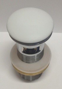 CeramaLux RD001 Донный клапан | сливной гарнитур (белый глянцевый)