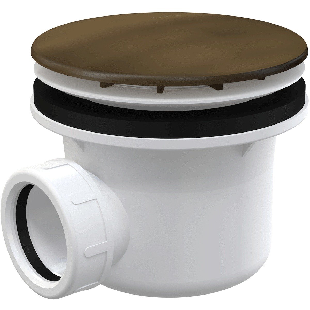 AlcaPlast A49ANTIC Сифон для душевого поддона | слив O 90 мм (бронза ...