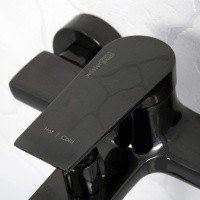 WasserKRAFT Glan 6601 Смеситель для ванны (чёрный глянцевый)