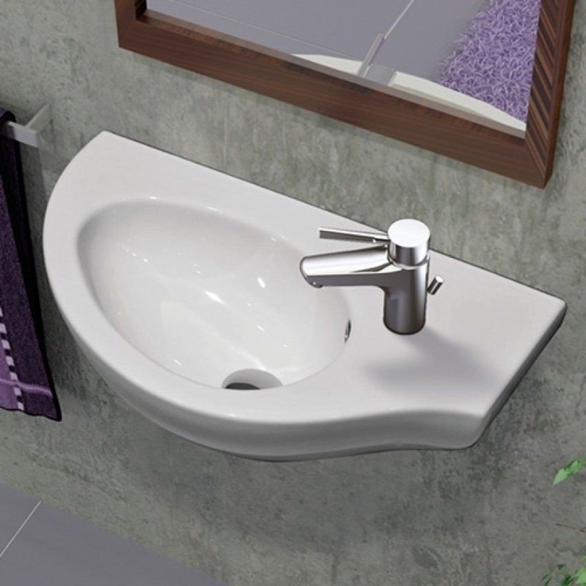 Serel Friendly 6741 Раковина подвесная угловая 57*32 см (белый), в ...