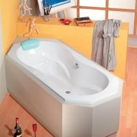 Акриловая ванна ALPEN Fuga 180 31111, гарантия 10 лет, неправильная форма, объём 235 литров, цвет - euro white (европейский белый)