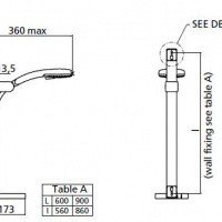 Ideal Standard Senses 110 T2430AA Душевой гарнитур