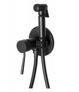 Remer Minimal N65NO Гигиенический душ со смесителем (черный матовый)