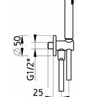 Cisal Shower C200303021 Душевой гарнитур (хром)