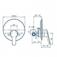 Ideal Standard ALPHA BD125AA Гигиенический душ комплект (хром)
