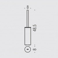 Colombo Design NORDIC B5206 Ерш для унитаза - напольный (хром)