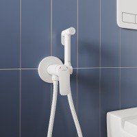 MILARDO Rora RORWTR0M08 Гигиенический душ - комплект со смесителем (белый матовый)