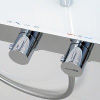WasserKRAFT Aller A113.067.155.CH Душевая система - комплект с термостатом с функцией наполнения ванны (хром | белый)