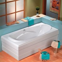 Акриловая ванна ALPEN Garda 190 14111, гарантия 10 лет, прямоугольная форма, объём 240 литров, цвет - euro white (европейский белый)