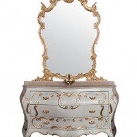Зеркало в раме 105 х 134 см TW03850oro Tiffany World