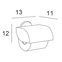 INDA Globe A25270CD Держатель для туалетной бумаги (хром | золото)