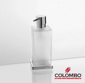 Colombo Design LOOK B9317 - Дозатор для жидкого мыла 310 мл | настольный (хром - стекло)
