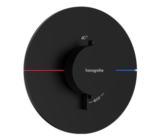 Hansgrohe ShowerSelect Comfort S 15559670 Центральный термостат - внешняя часть (чёрный матовый)