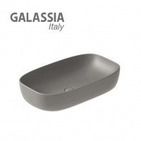 GALASSIA Dream 7300GM - Накладная раковина 64*38 см (цвет: серый матовый)