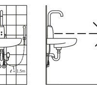 Бесконтактный смеситель для раковины 6332F ORAS Electra с гигиеническим душем