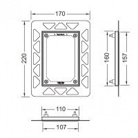 TECE filo 9242041 Монтажная рамка для панелей смыва писсуара (белый)