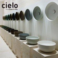 Ceramica CIELO Shui SHBA40 N - Раковина накладная на столешницу Ø 40 см | nero lucido (черный глянцевый)