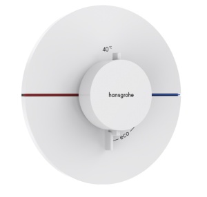 Hansgrohe ShowerSelect Comfort S 15559700 Центральный термостат - внешняя часть (белый матовый)